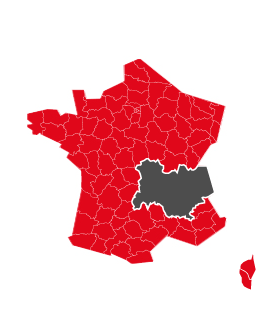 Offres d'emploi départements région Auvergne Rhône Alpes