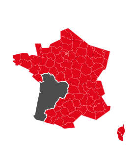 Offres d'emploi départements en région Nouvelle Aquitaine
